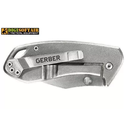 Gerber Kettlebell Grey Clip Pocket Folding Knife Dual Choil 3426