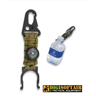 Paracod bottle holder with compass