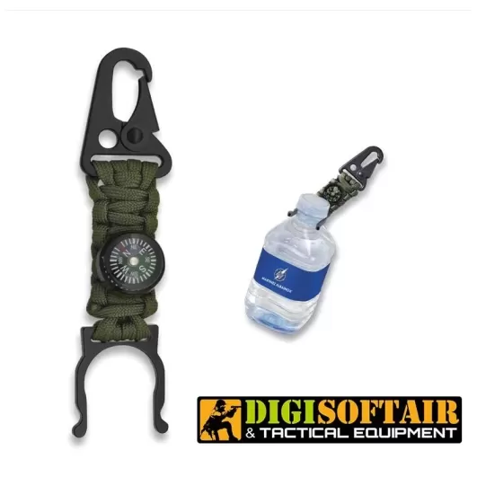 Paracod bottle holder with compass