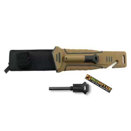 NIGHTINGALE FIXED BLADE TAN WITHARMOUR