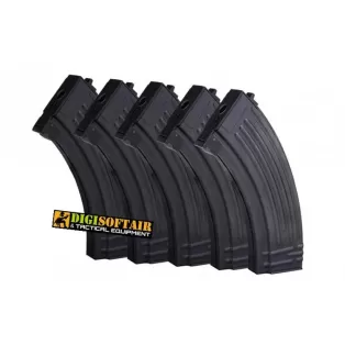 Set 5 magazines mid cap for AK47 E&L 120bbs