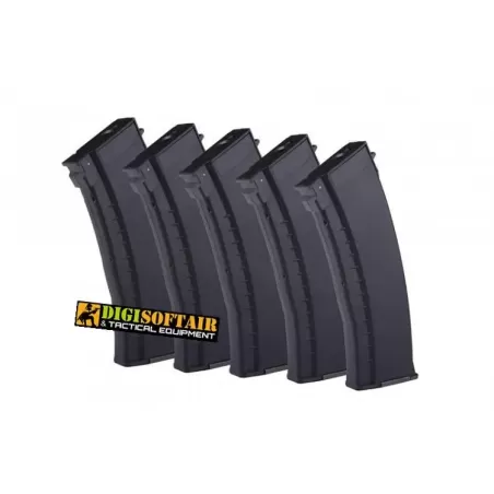 Set 5 caricatori monofilari E&L per AK74 120bb