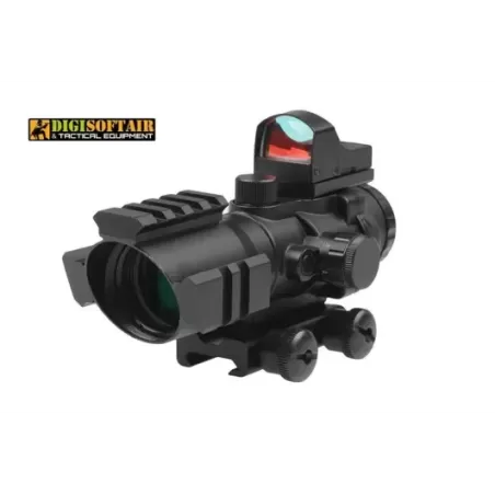 Rhino 4X32 Scope with Micro Red Dot Sight