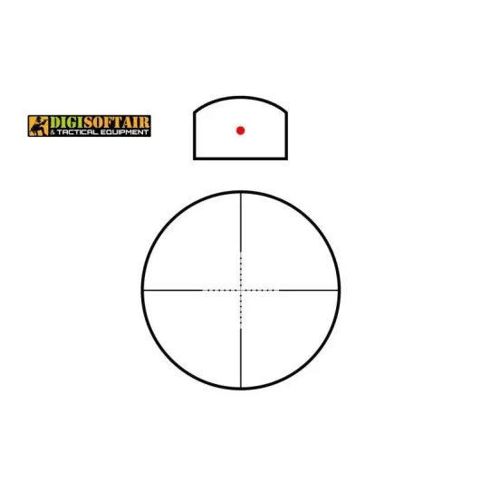 Rhino 4X32 Scope with Micro Red Dot Sight Theta optics