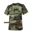 T-shirt Helikon-Tex Woodland - Base Layer in Cotone 165g