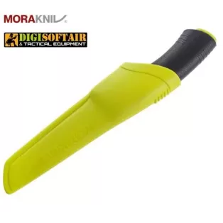 MORA Bushcraft signal Stainless Steel black/lime 2