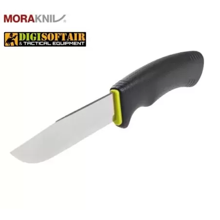 MORA Bushcraft signal Stainless Steel black/lime MORA Bushcraft signal Stainless Steel black/lime