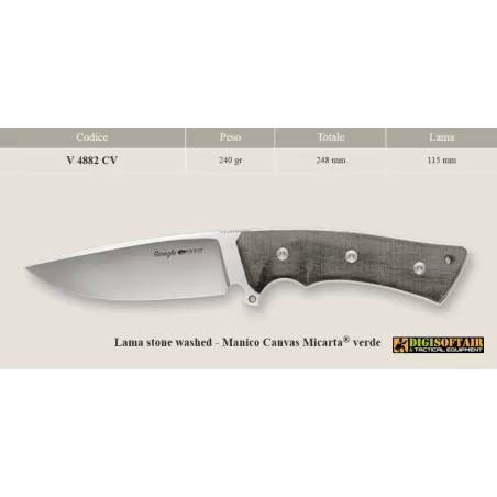 Gianghi Viper Tecnocut V4882CV Lama satinata Manico Micarta