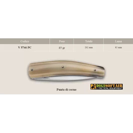 Viper Gobbo Abruzzese, regional knife with horn handle