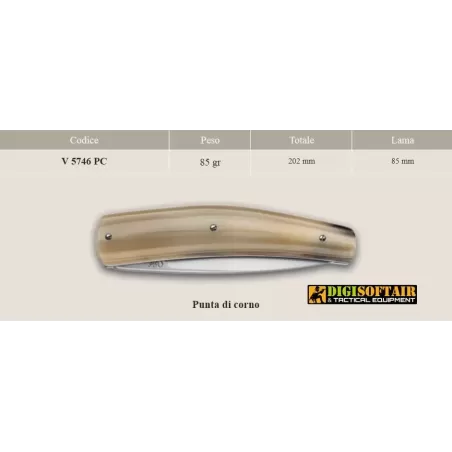 Viper Gobbo Abruzzese, coltello regionale con manico in corno