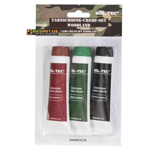 WOODLAND CAMO FACE PAINT SET Miltec