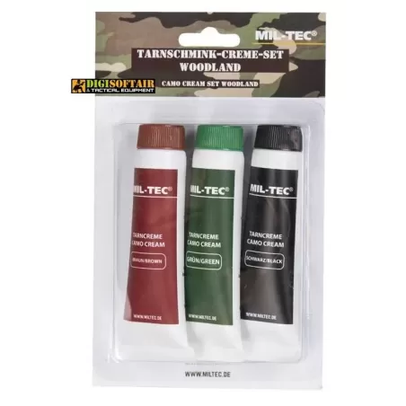 WOODLAND CAMO FACE PAINT SET Miltec WOODLAND CAMO FACE PAINT SET Miltec