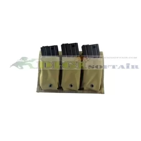 FLYYE RAV Triple M4M16 Mag Pouch KH