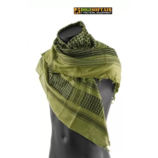 OD/BLACK SHEMAGH SCARF OPENLAND NERG OD/BLACK SHEMAGH SCARF OPENLAND NERG
