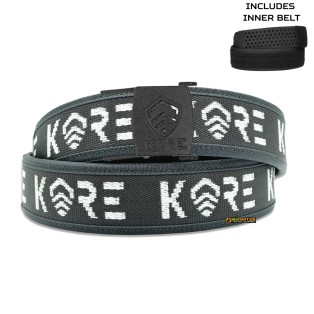Kore Essentials Gray Competition Belt 1.5" Complete Kit C1 Buckle