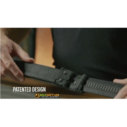 Kore Essentials X1 Gunmetal buckle Black Buffalo Leather Gun Belt