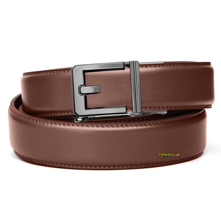 Kore Essentials X3 Gunmetal buckle, Brown Pelle Armortek Gun Belt