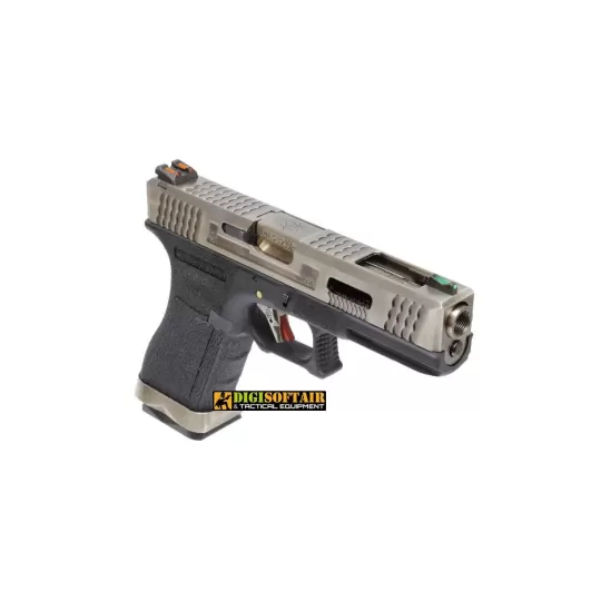 WE Custom G FORCE silver / silver black blowback