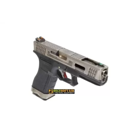WE Custom G FORCE silver / silver black blowback WE Custom G FORCE silver / silver black blowback