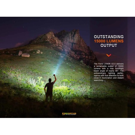 Fenix LR40R V2.0 — Searchlight 15000 lm USB-C Built-in Pack