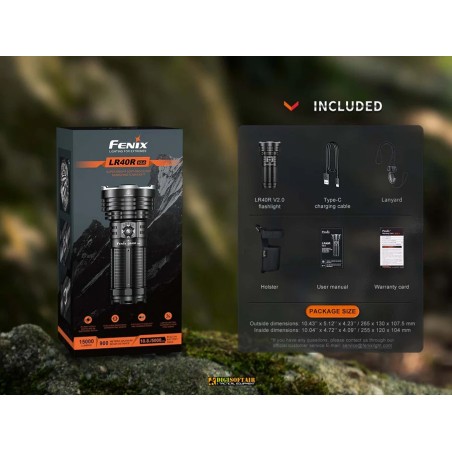 Fenix LR40R V2.0 — Searchlight 15000 lm USB-C Built-in Pack