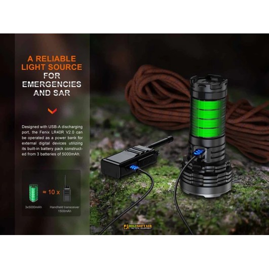Fenix LR40R V2.0 — Searchlight 15000 lm USB-C Built-in Pack