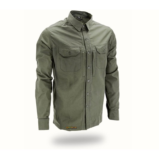 OPENLAND ALPHA Light Shirt Long Sleeves, OD Green — Tactical