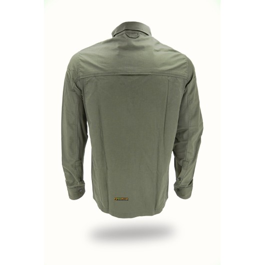 OPENLAND ALPHA Light Shirt Long Sleeves, OD Green — Tactical