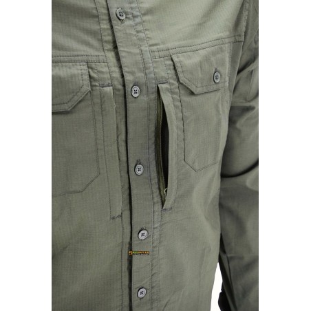 OPENLAND ALPHA Camicia Light Maniche Lunghe OD Green — Tactical