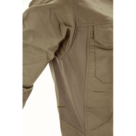OPENLAND ALPHA Camicia Light Maniche Lunghe,Coyote Tan — Tactical