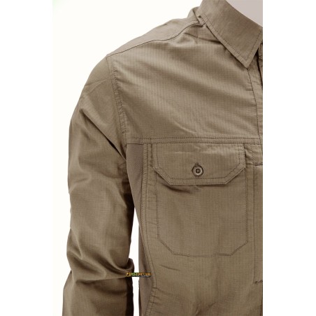 OPENLAND ALPHA Light Shirt Long Sleeves, Coyote Tan — Tactical