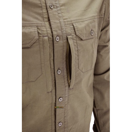 OPENLAND ALPHA Light Shirt Long Sleeves, Coyote Tan — Tactical