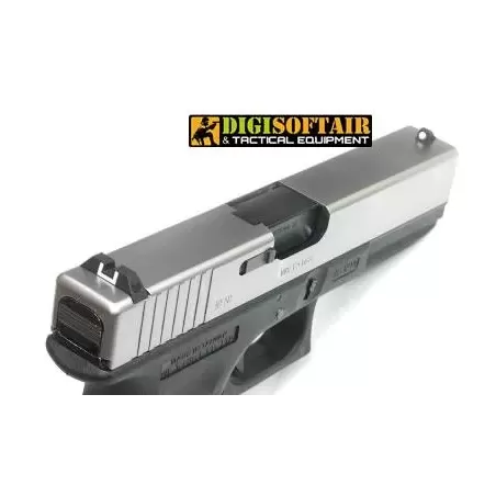 WE modello glock G17 GEN 4 silver slide PISTOLA SOFTAIR A GAS WE modello glock G17 GEN 4 silver slide PISTOLA SOFTAIR A GAS