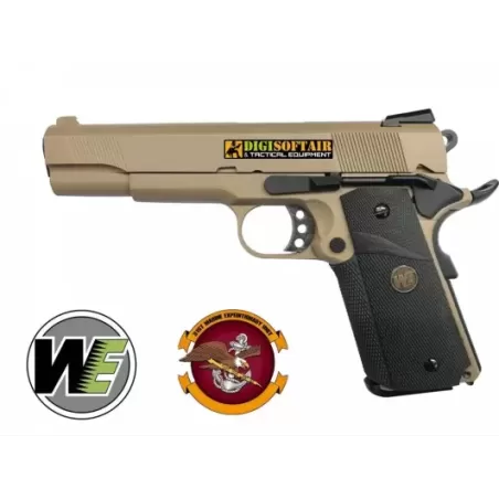 WE MEU 1911 TAN FULL METAL WE MEU 1911 TAN FULL METAL