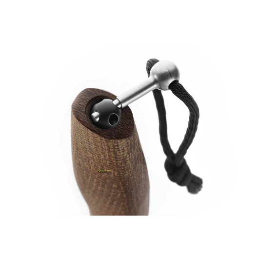 LionSteel Acha AH B BLN — Coltello fisso M390 Burlap Micarta (nera)