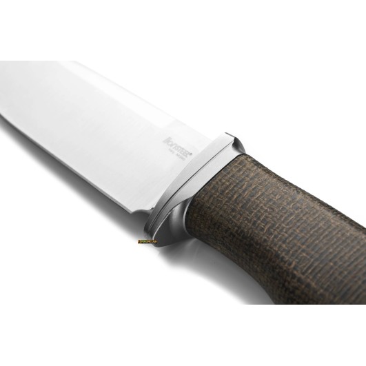 LionSteel Acha Burlap Verde AH BLG — Coltello fisso M390 107 mm