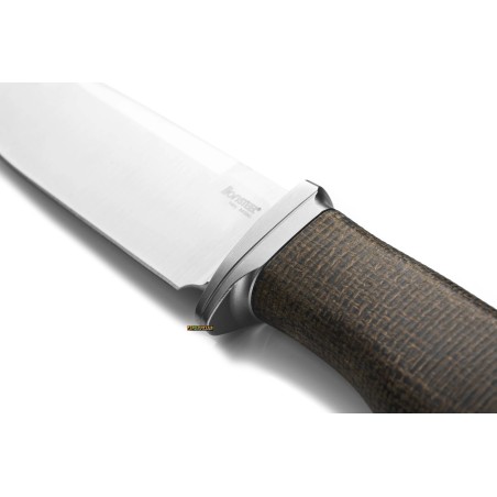 LionSteel Acha Burlap Verde AH BLG — Coltello fisso M390 107 mm