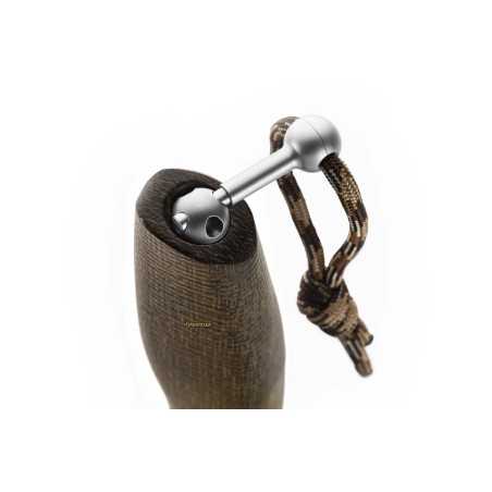 LionSteel Acha Burlap Verde AH BLG — Coltello fisso M390 107 mm