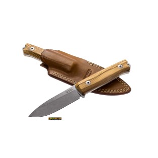 LionSteel B40 UL — Bushcraft Knife Olive Wood Handle (model B40 UL)