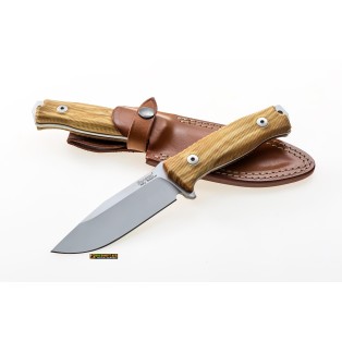 LionSteel M5 UL — Coltello fisso Legno di Ulivo 115 mm