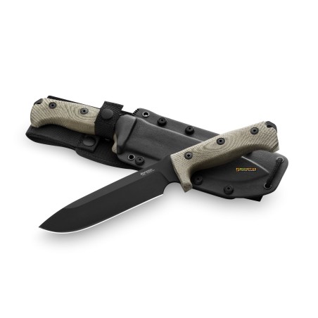 Lionsteel M7B CVG — M7 Black Blade (Green Canvas Handle)