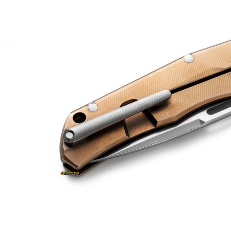 Lionsteel Q4ttro Titanium Bronze — EDC 84 mm
