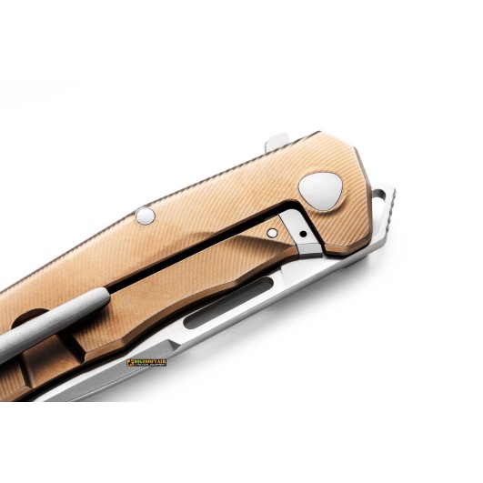 Lionsteel Q4ttro Titanium Bronzo — EDC 84 mm