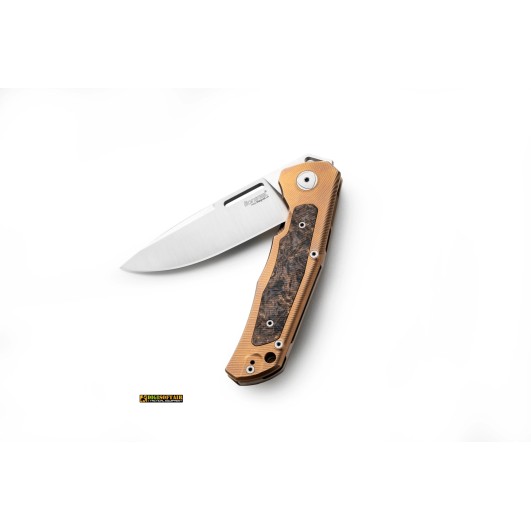 Lionsteel Q4ttro Titanium Bronzo — EDC 84 mm