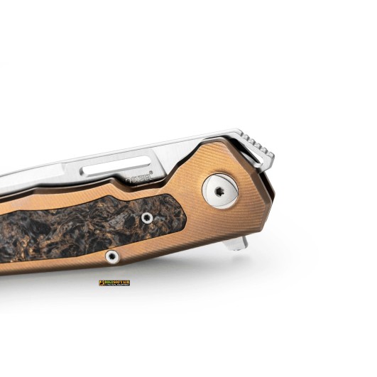 Lionsteel Q4ttro Titanium Bronzo — EDC 84 mm