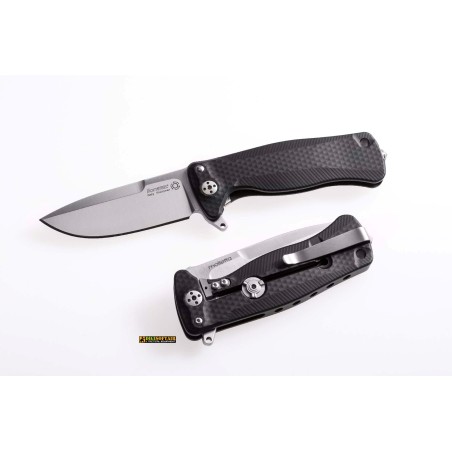 LionSteel SR22A BS — SR22 Aluminium Nero (coltellino pieghevole EDC)
