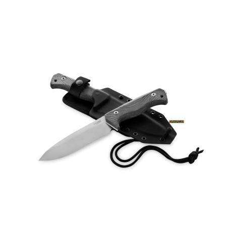 Lionsteel T6 3V — Black Canvas / Stonewash Blade (T6 3V CVB)