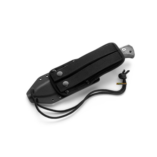 Lionsteel T6 3V — Black Canvas / Stonewash Blade (T6 3V CVB)