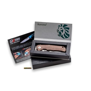 Q4ttro — Burlap Micarta (Q4 BGR) — LionSTEEL 2