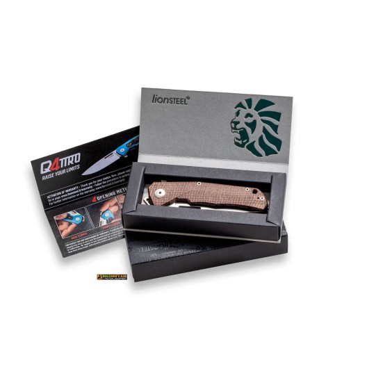 Q4ttro — Burlap Micarta (Q4 BGR) — LionSTEEL